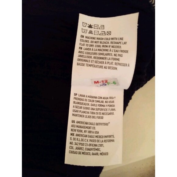 American Eagle Outfitters Black Blouse with Floral Embroidery - Picture 8 of 10